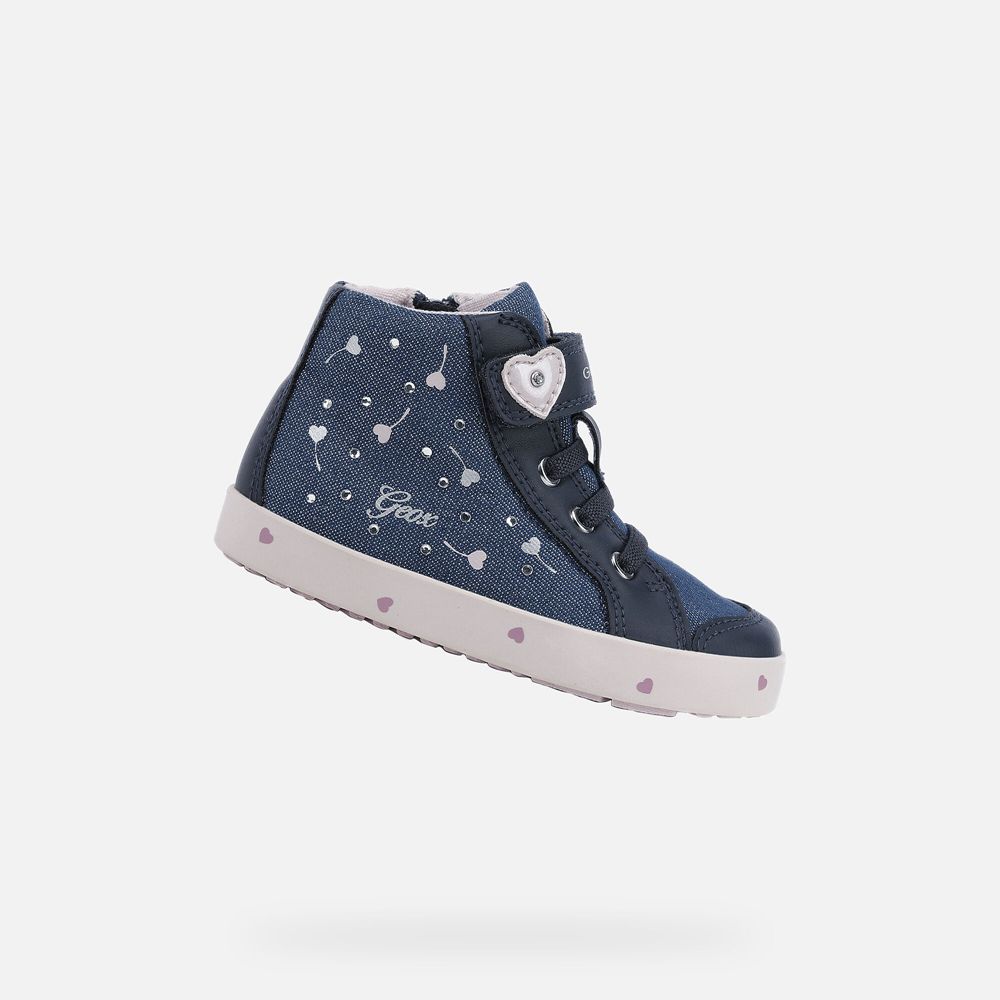 Geox Sneakers Navy/Pink Kilwi Girl - Geox Baby Shoes - WCAMRK029